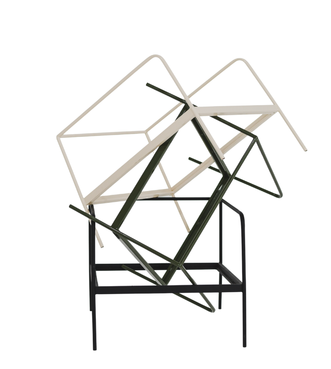 smohk, furniture, curve steel chair, chair, steel chair, occasional chair