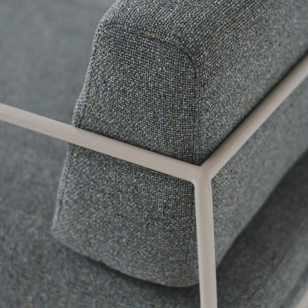 smohk, furniture, curve steel chair, chair, steel chair, occasional chair